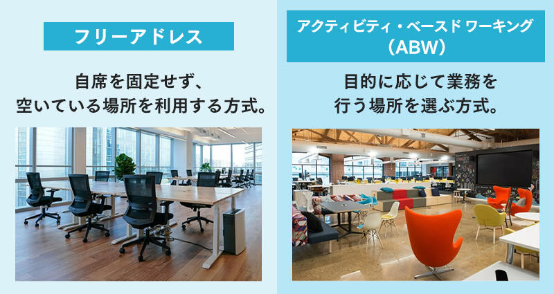 フリーアドレス/ABW（アクティビティ・ベースド・ワーキング）