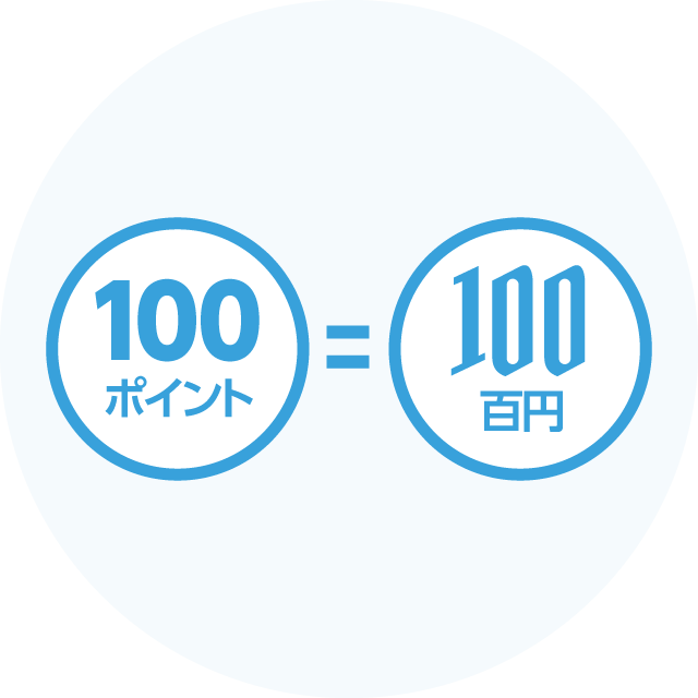 お得なポイントプログラム月ごとのお買い上げ100円(税込)につき、1ポイント貯まります。貯まったポイントは100ポイントから値引きにご利用可能です。
