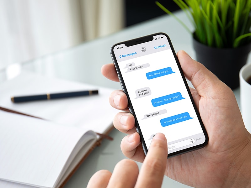 テキストチャットで業務の停滞を抑止