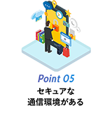 セキュアな通信環境がある